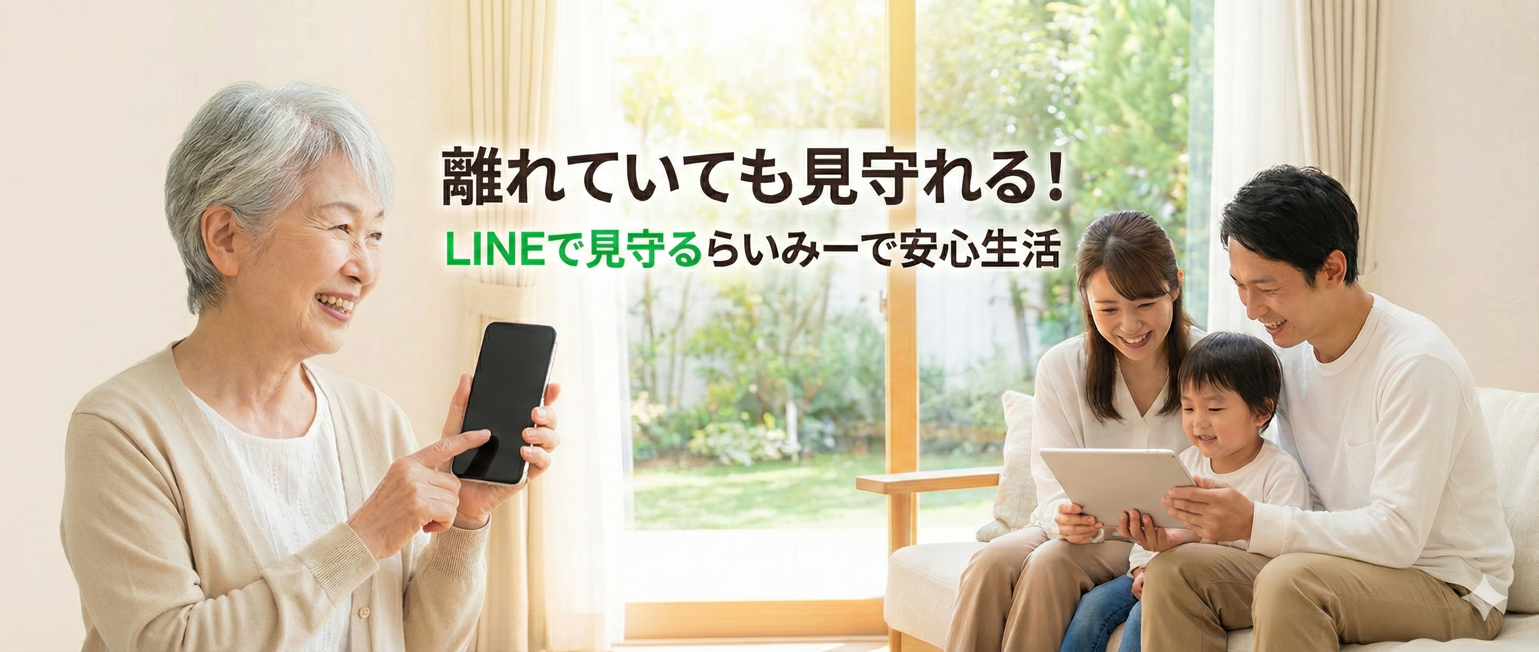 家庭環境に最適な高齢者支援を実現！ IoTデバイスで安全確認をサポート