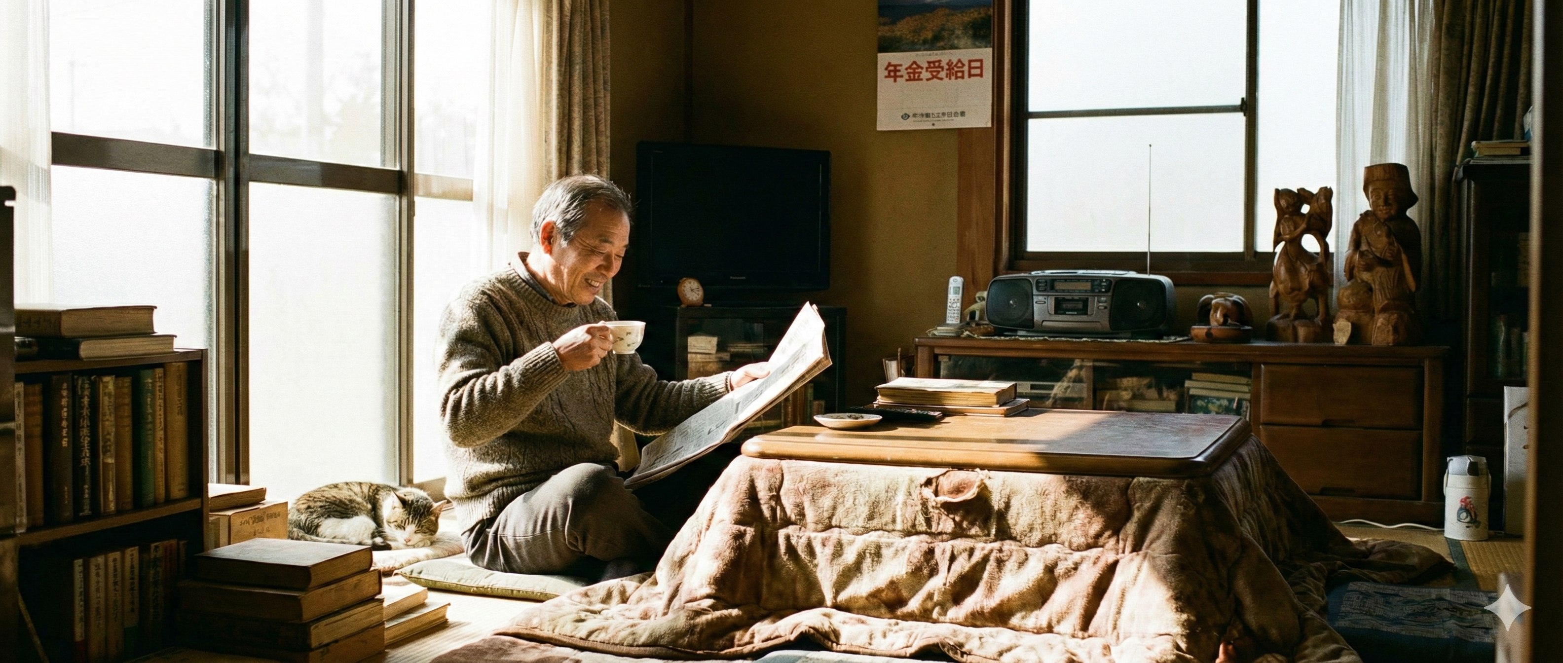 年金受給者の安心を見守るアプリ！